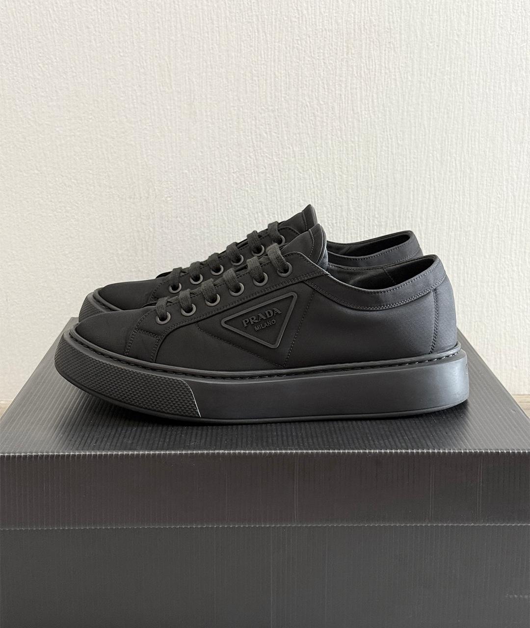 PRADA Черные кеды, фото 9