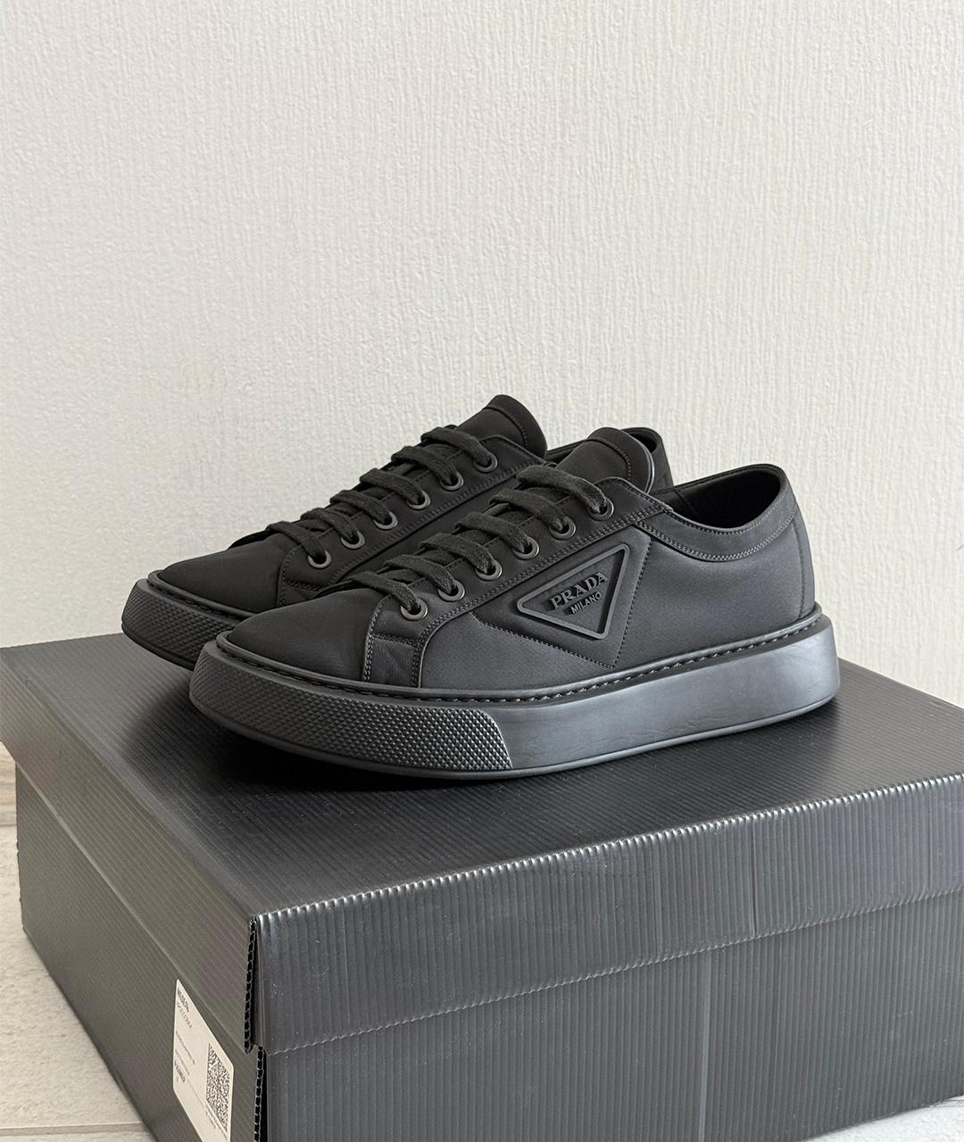 PRADA Черные кеды, фото 2
