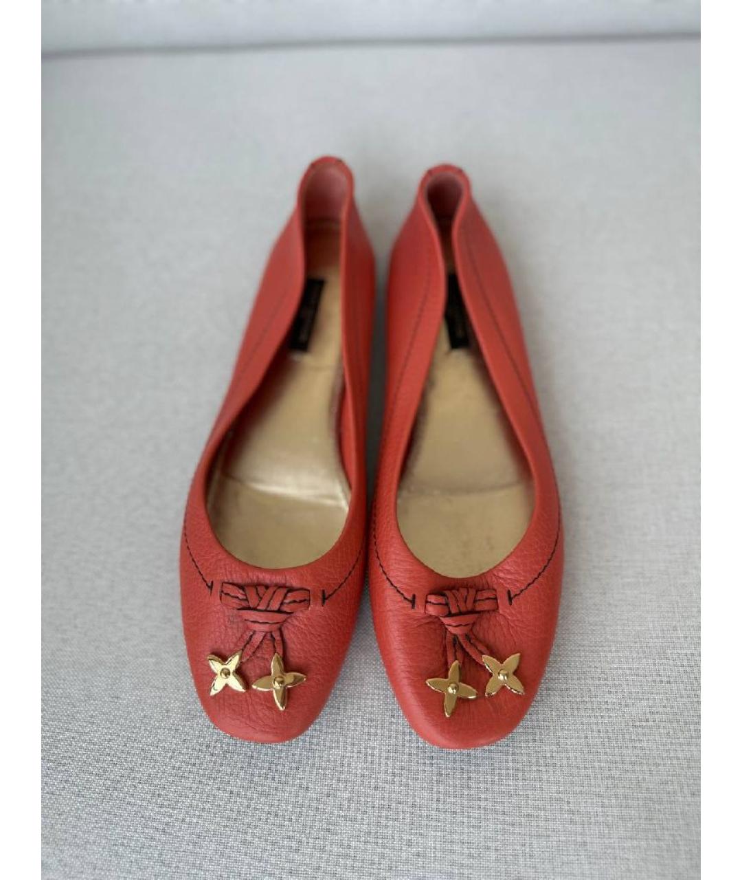 LOUIS VUITTON Красные балетки, фото 9