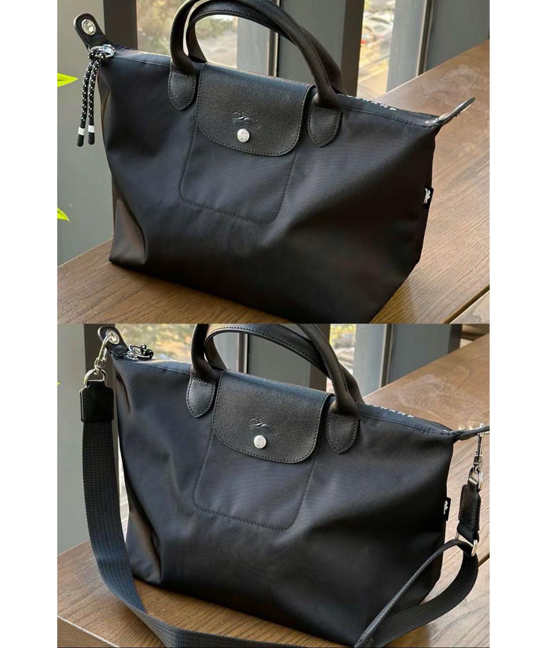 LONGCHAMP Черная сумка тоут, фото 2