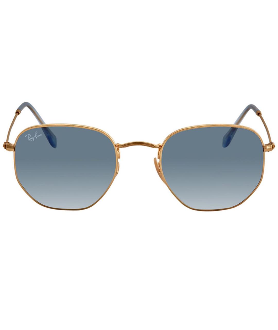 RAY BAN Голубые металлические солнцезащитные очки, фото 1