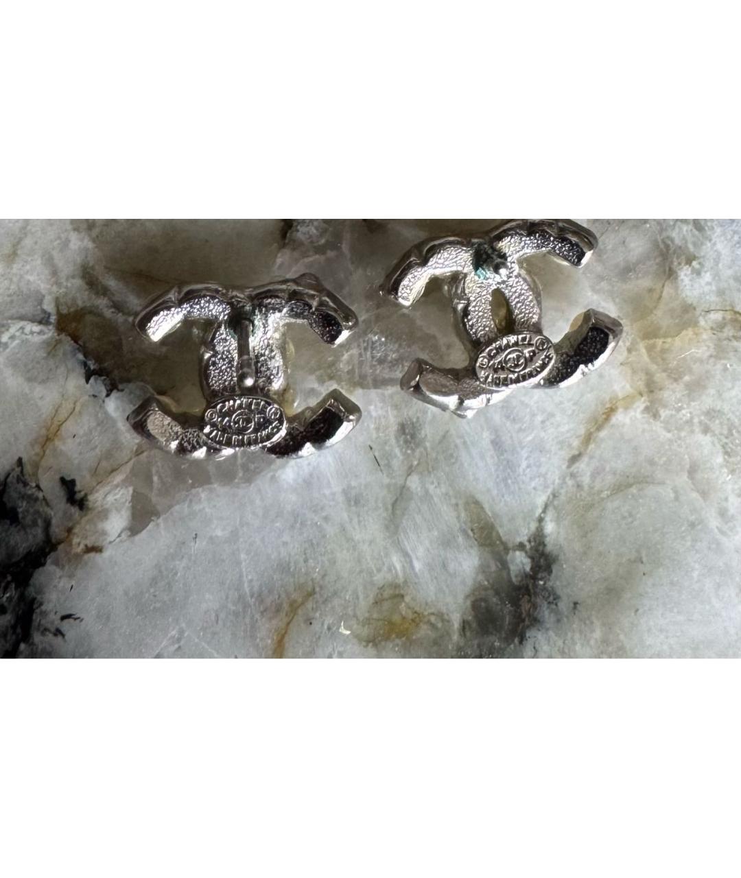 CHANEL Серебряные серьги, фото 3