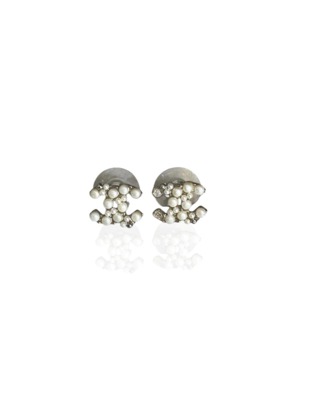 CHANEL Серебряные серьги, фото 1