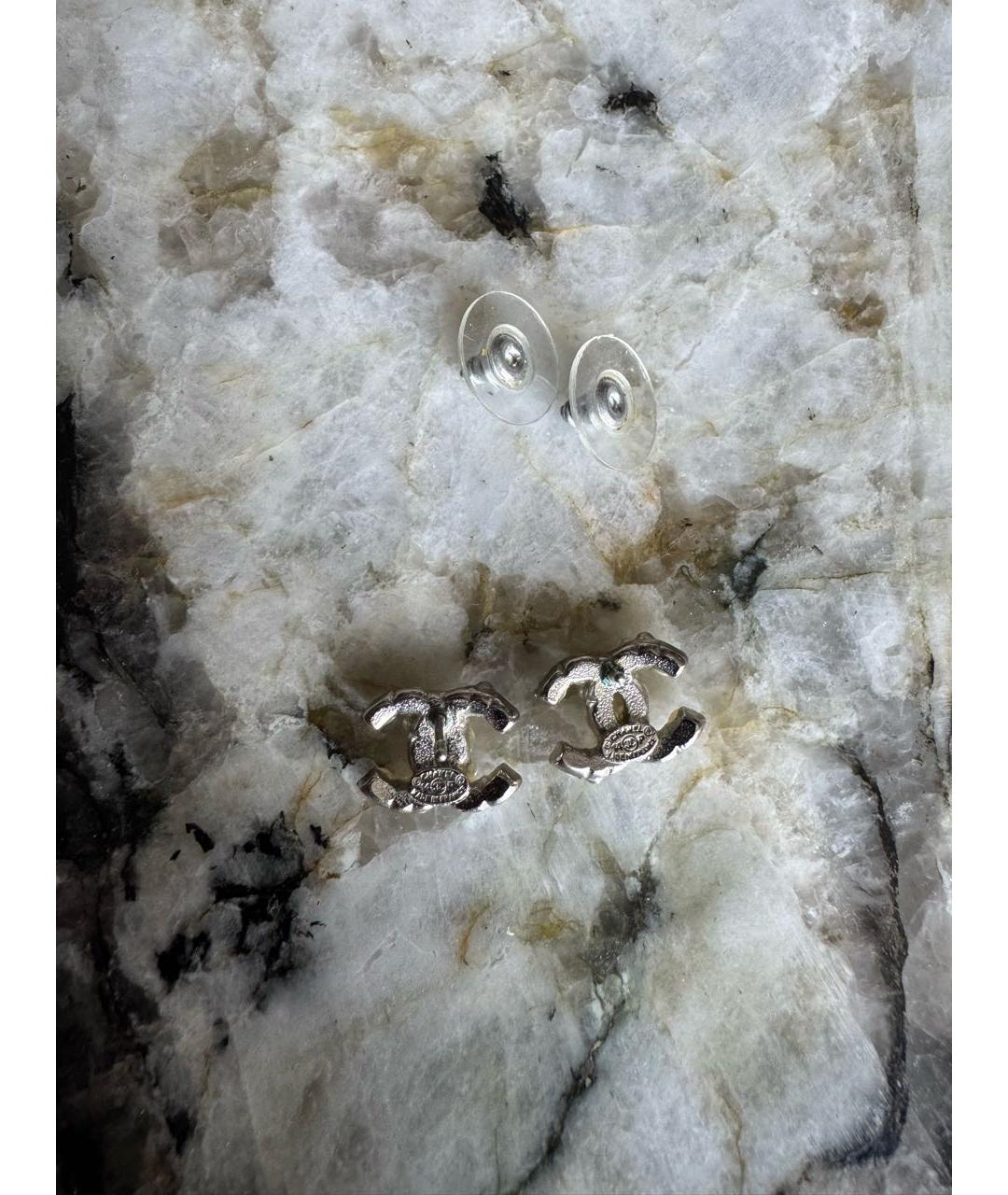 CHANEL Серебряные серьги, фото 2