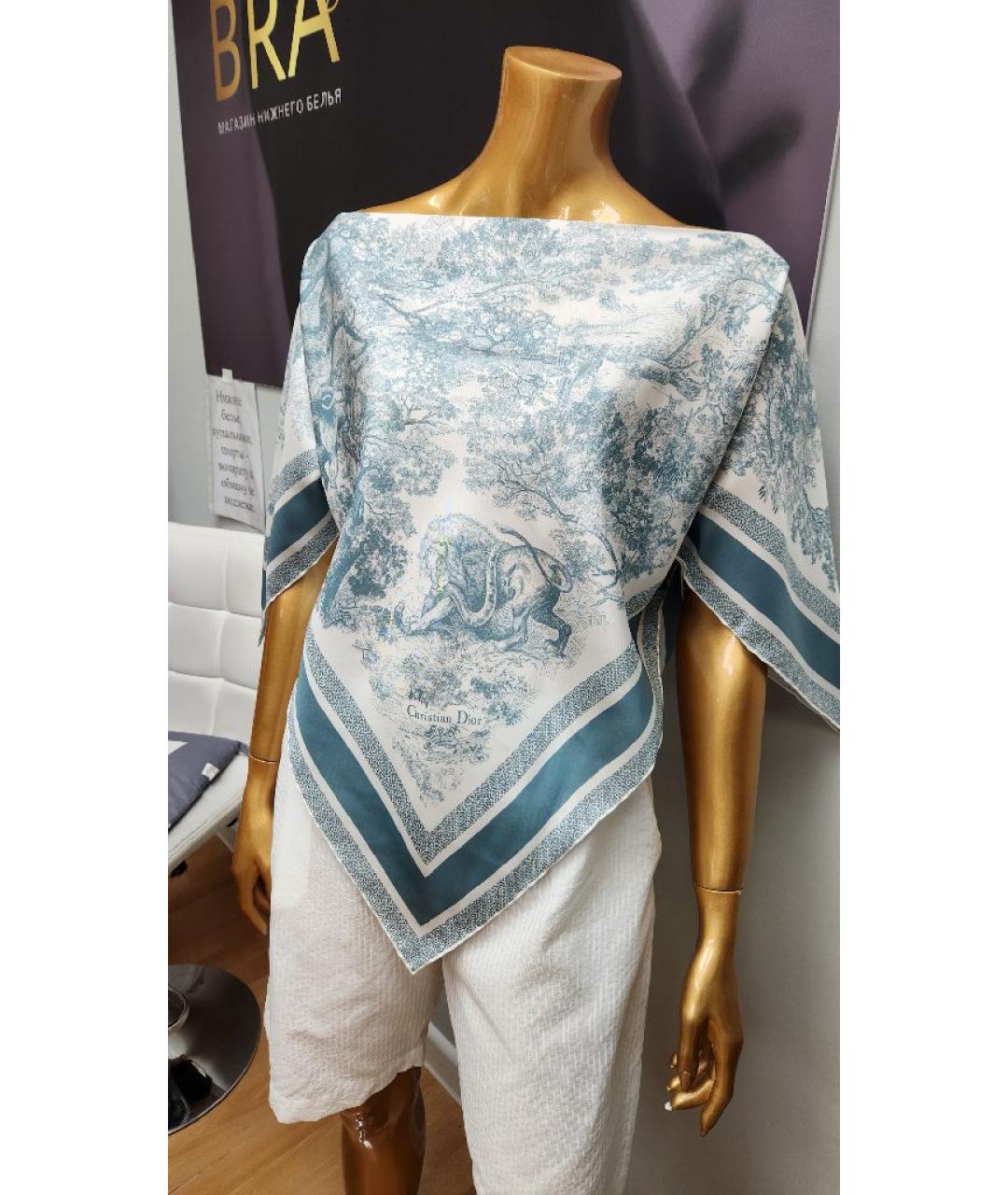 CHRISTIAN DIOR Мульти шелковая блузы, фото 9