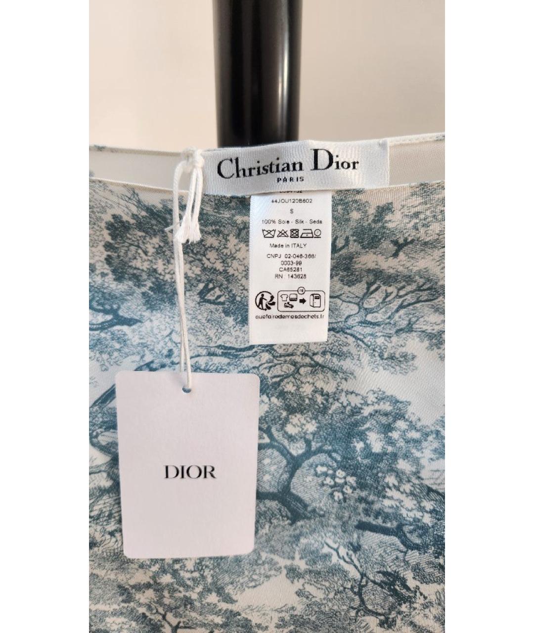 CHRISTIAN DIOR Мульти шелковая блузы, фото 3
