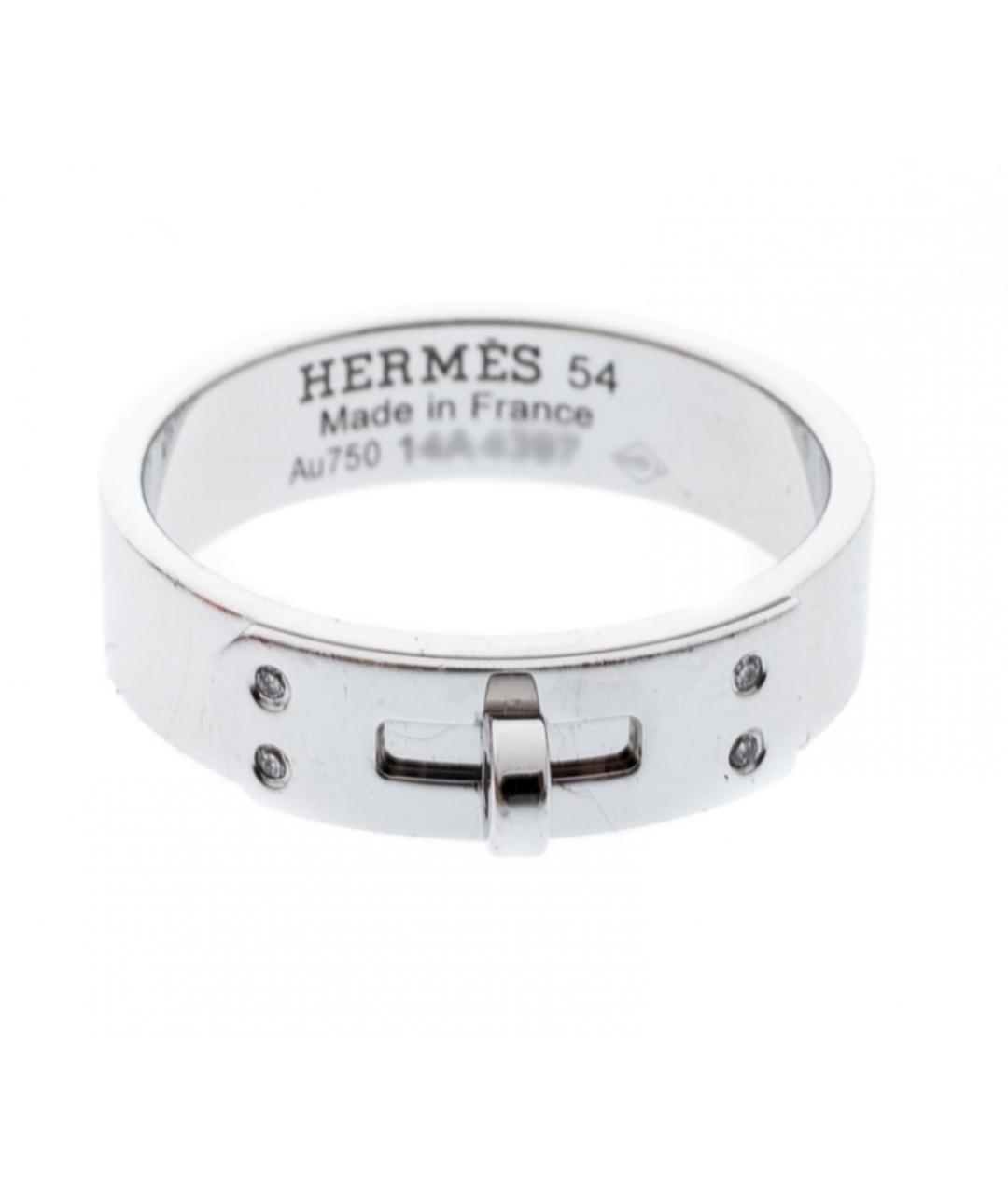 HERMES Белое кольцо из белого золота, фото 1