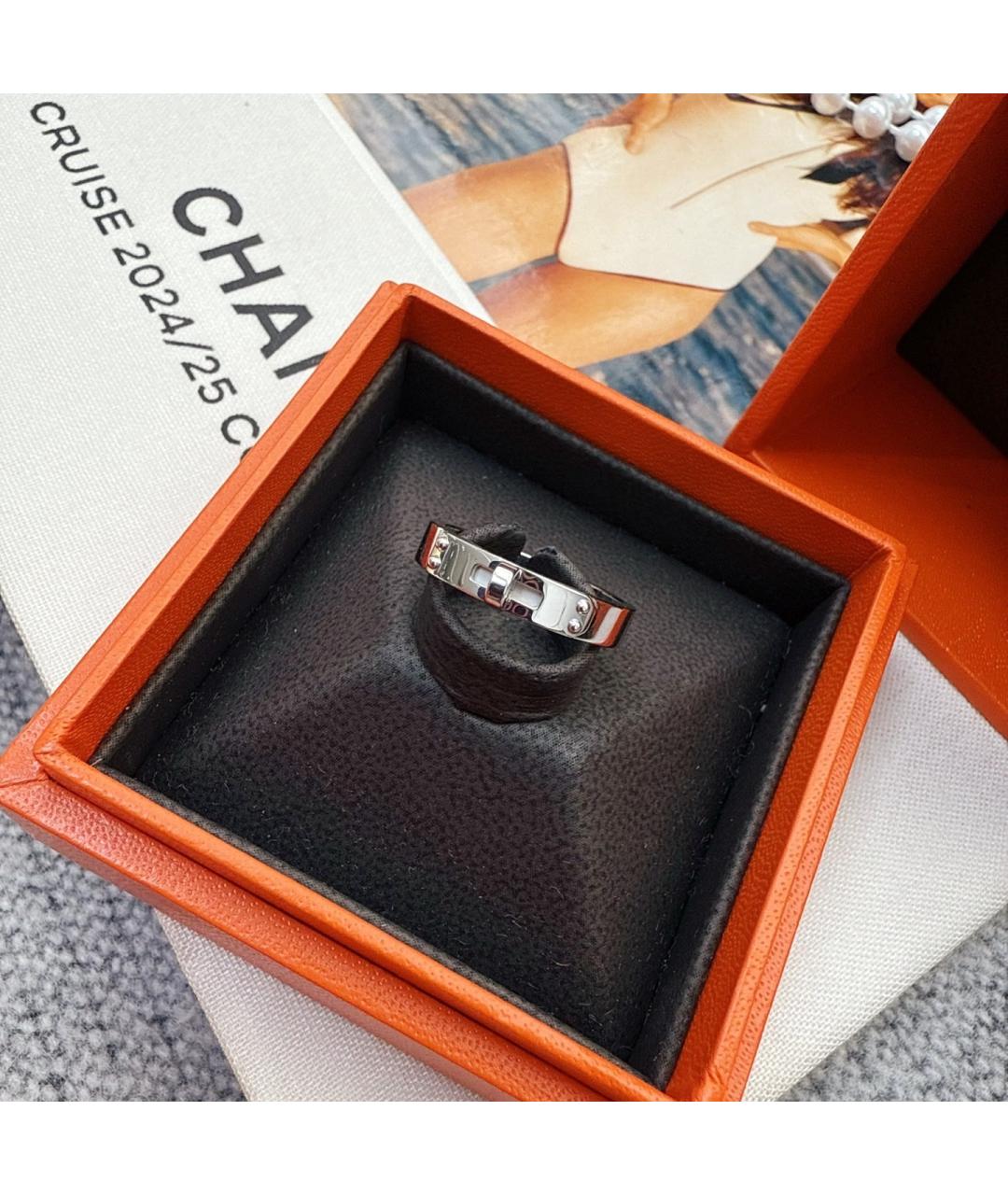 HERMES Белое кольцо из белого золота, фото 6