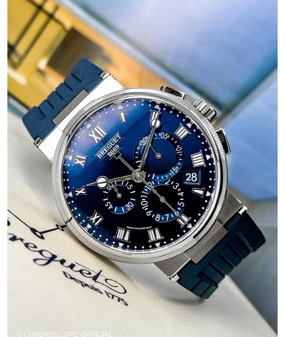 Breguet Синие часы, фото 4