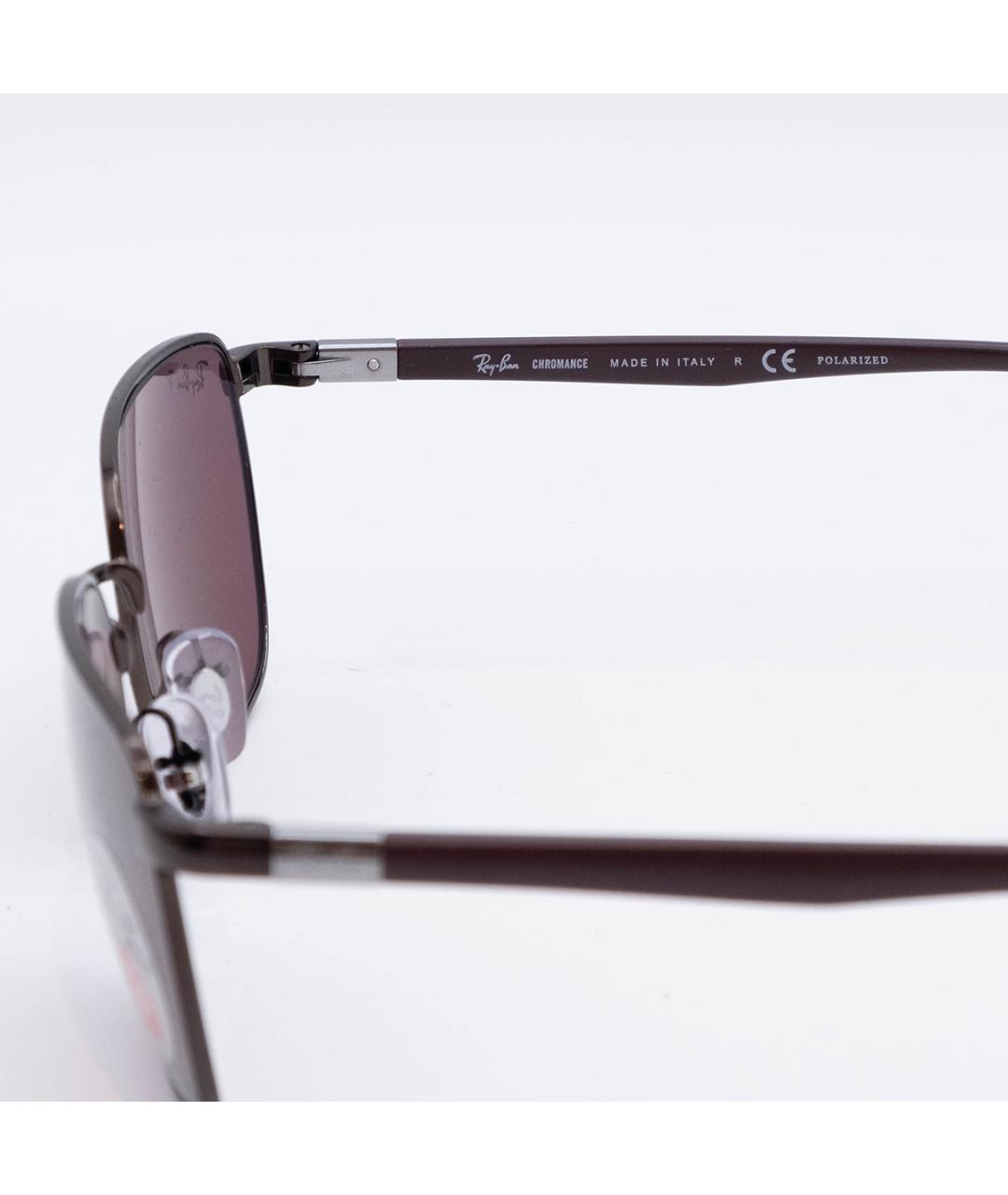 RAY BAN Бордовые пластиковые солнцезащитные очки, фото 4