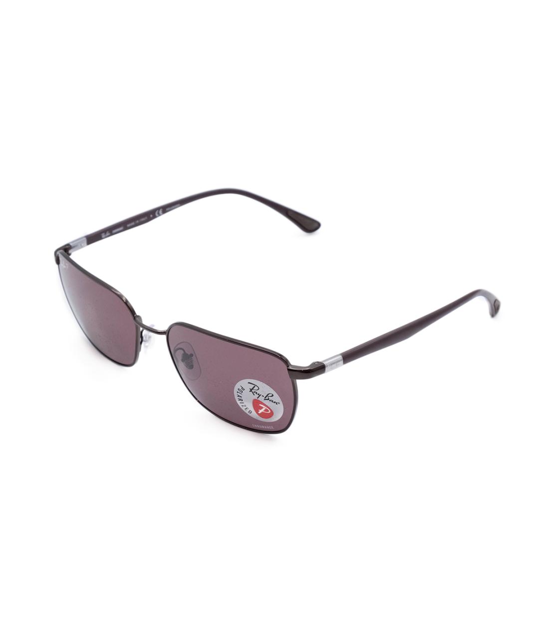 RAY BAN Бордовые пластиковые солнцезащитные очки, фото 2