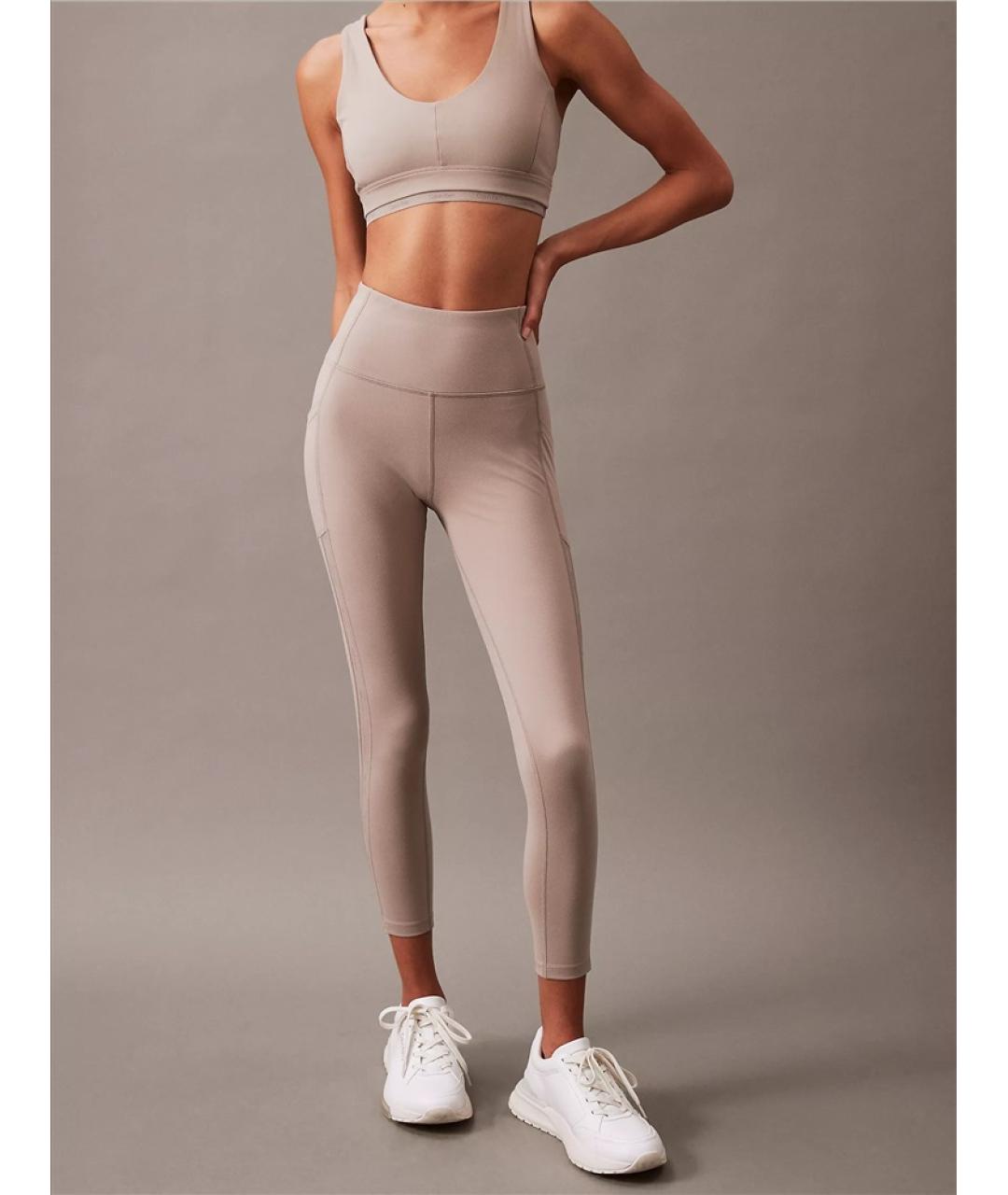 CALVIN KLEIN Бежевый полиэстеровый спортивные костюмы, фото 3