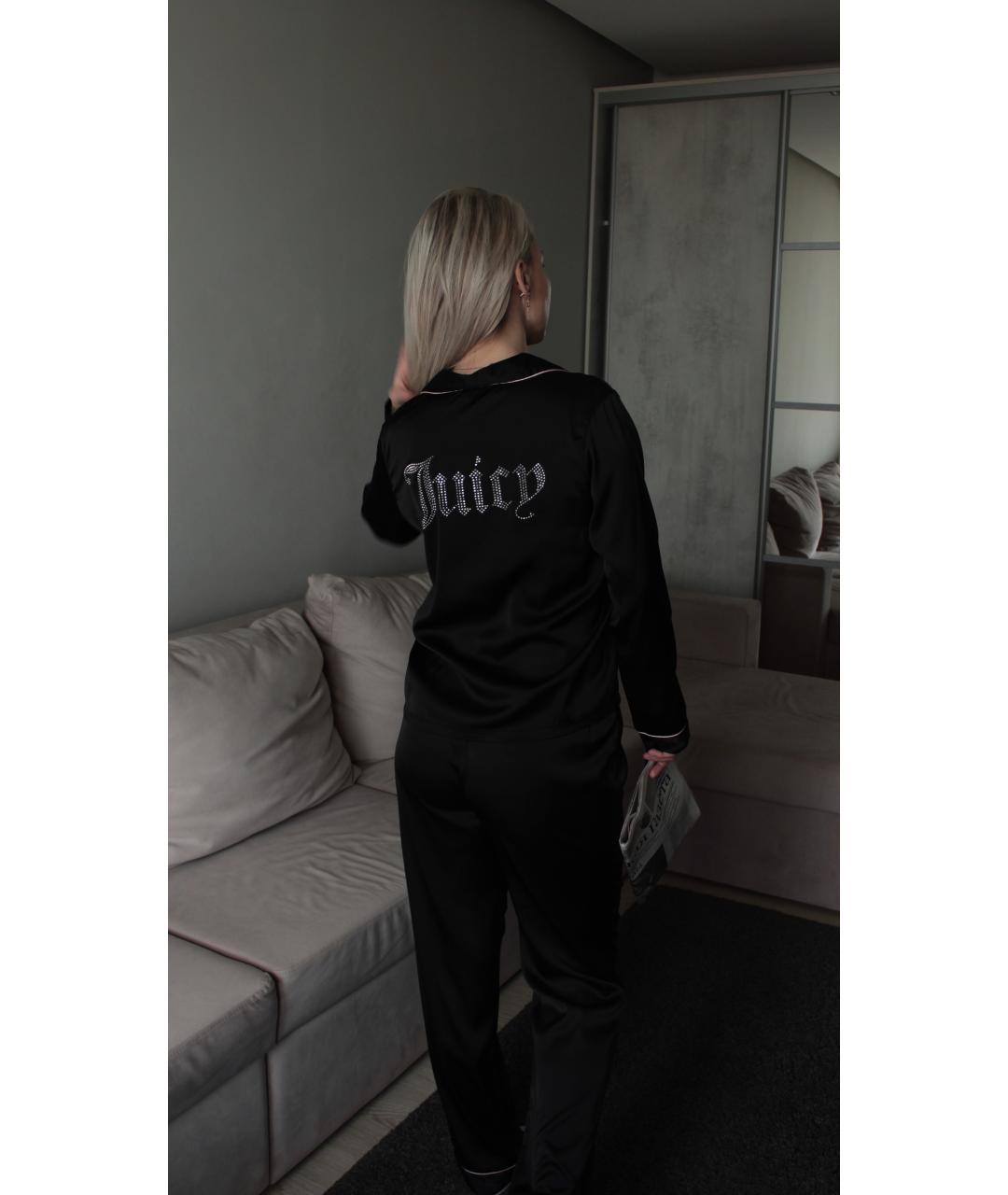 JUICY COUTURE Черная полиэстеровая пижама, фото 5