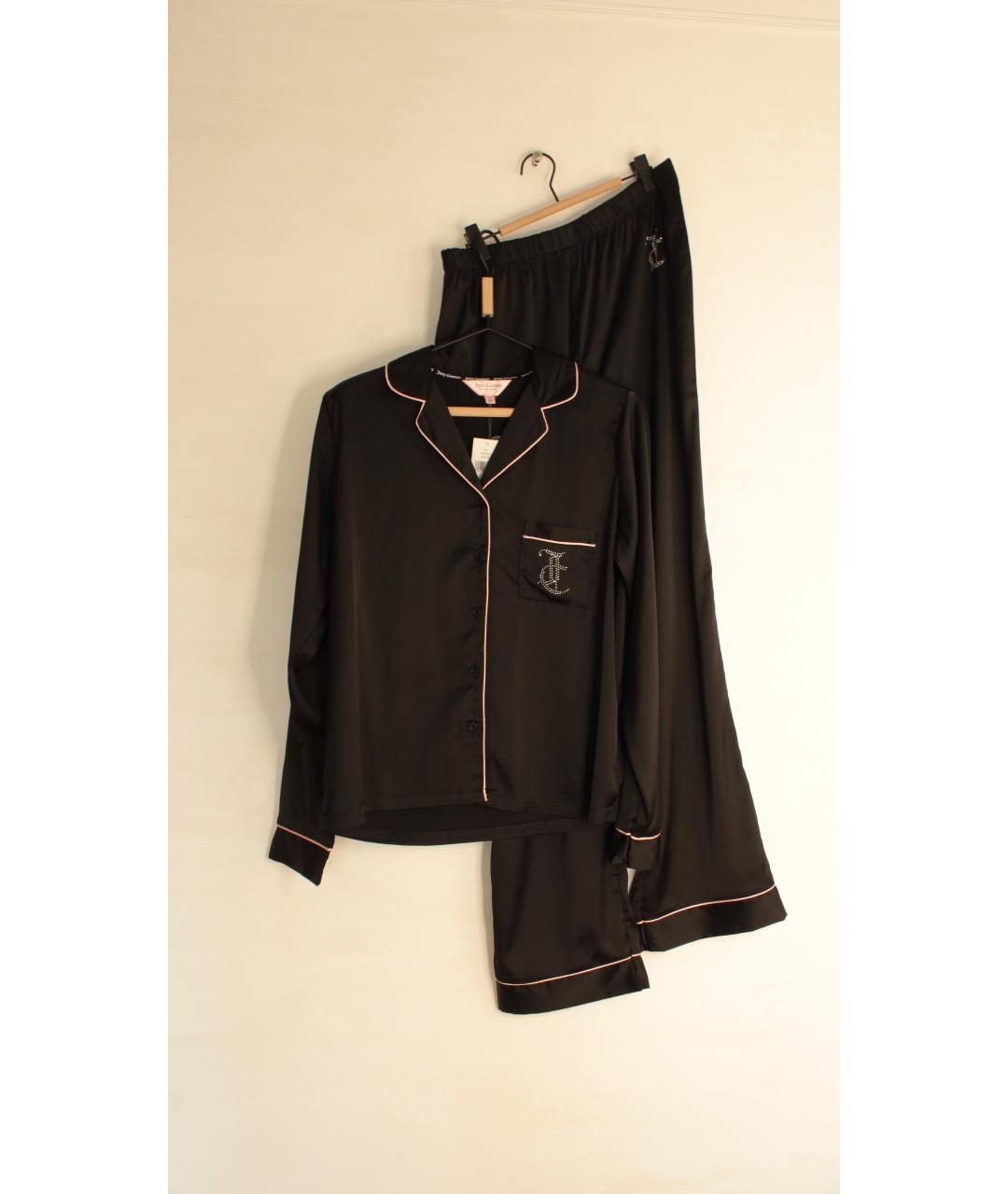 JUICY COUTURE Черная полиэстеровая пижама, фото 9