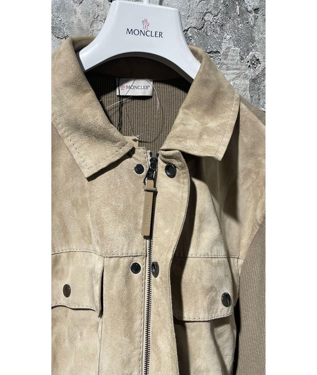 MONCLER Бежевая кэжуал рубашка, фото 8