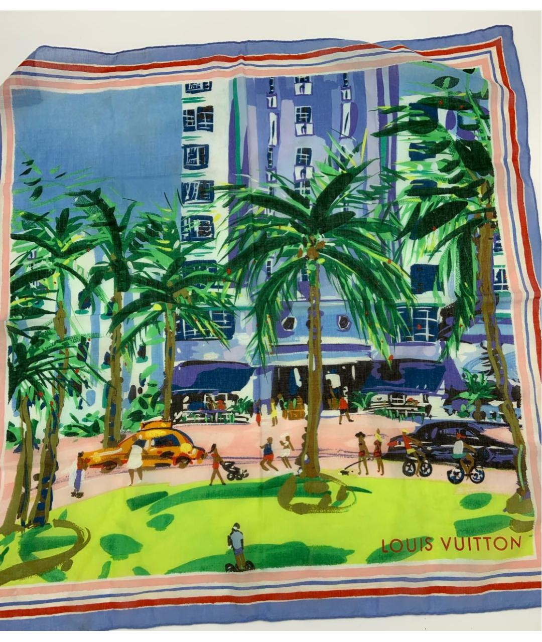 LOUIS VUITTON Хлопковый платок, фото 7