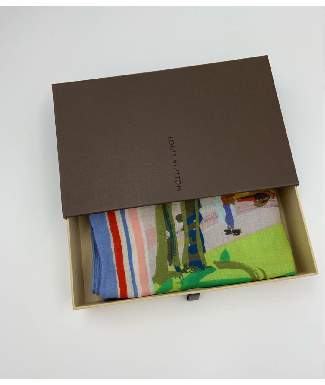 LOUIS VUITTON Хлопковый платок, фото 2