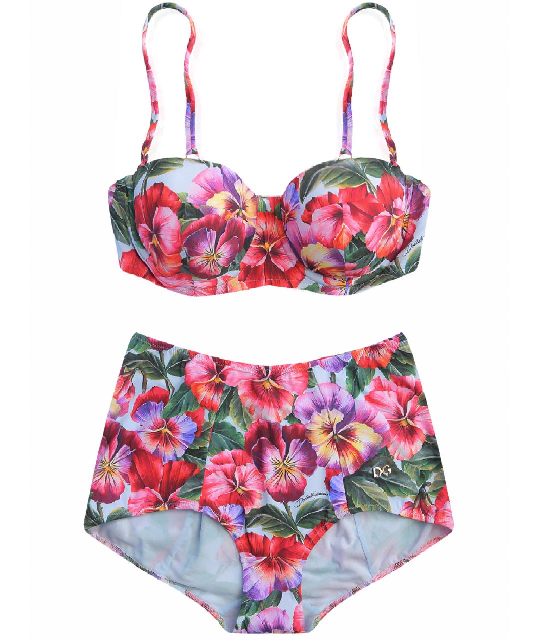 DOLCE&GABBANA Красный полиамидовый купальник, фото 1