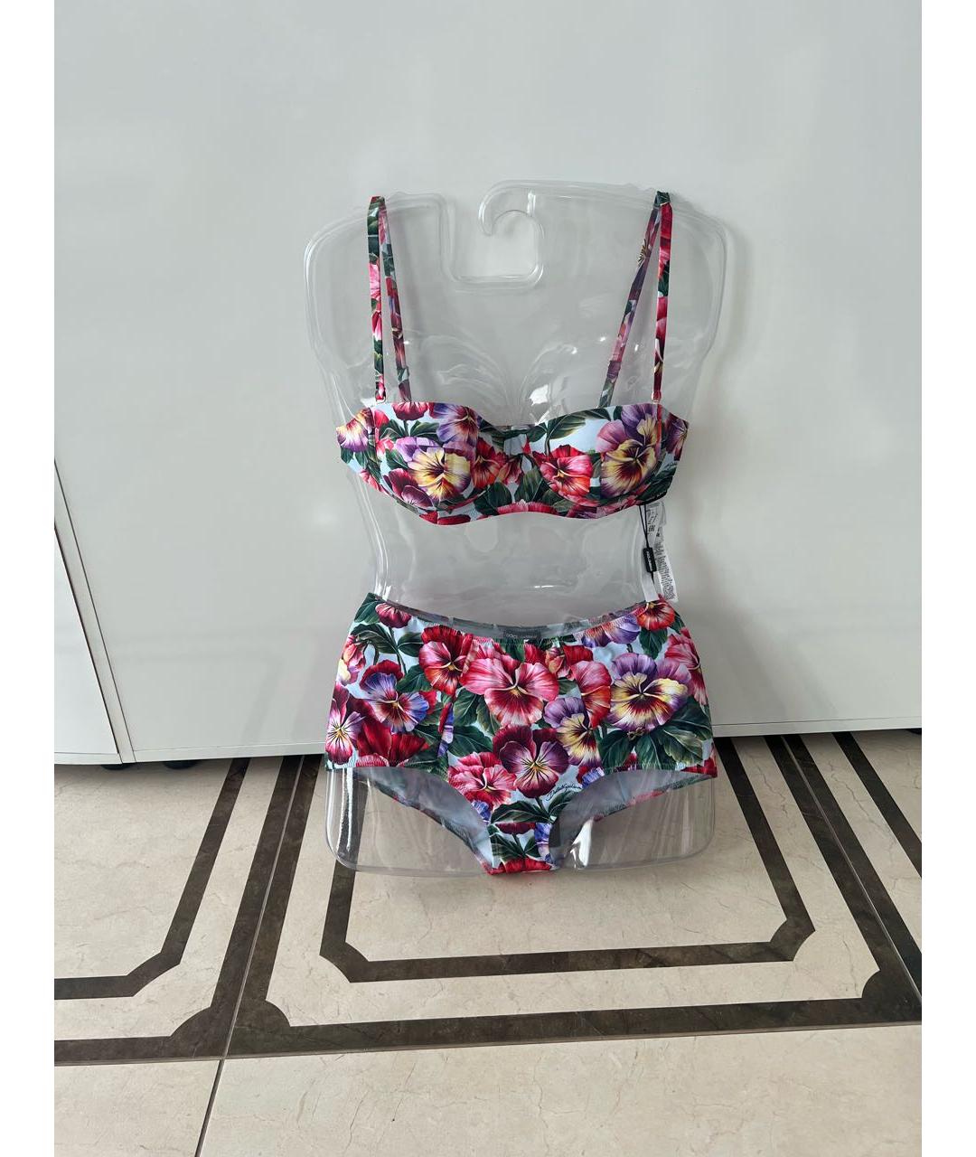 DOLCE&GABBANA Красный полиамидовый купальник, фото 7