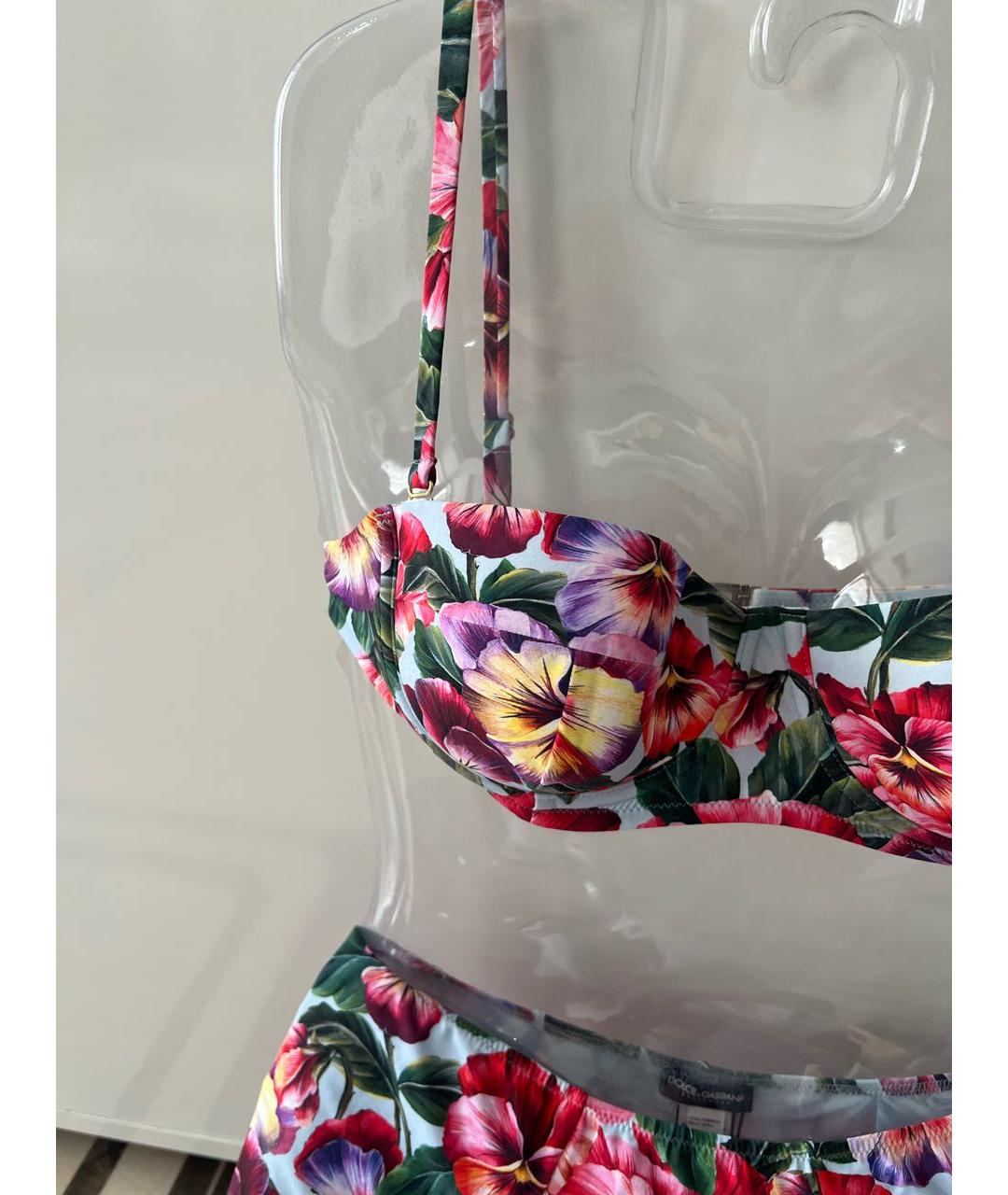 DOLCE&GABBANA Красный полиамидовый купальник, фото 2