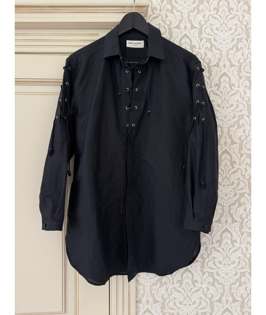 SAINT LAURENT Черная рубашка, фото 9