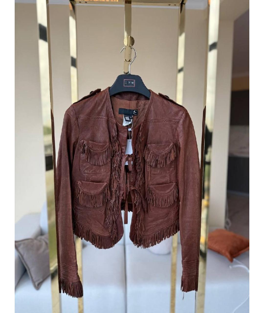JUST CAVALLI Коричневая куртка, фото 9