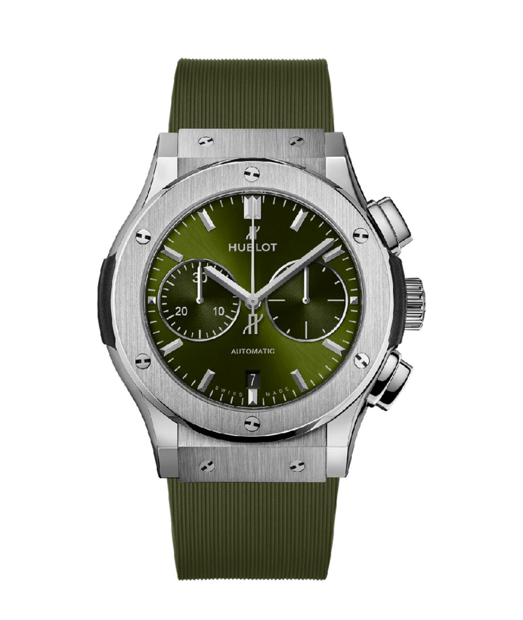 HUBLOT Зеленые часы, фото 1