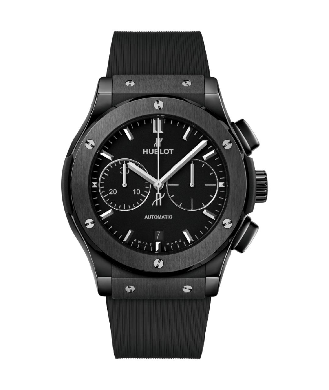 HUBLOT Черные керамические часы, фото 1