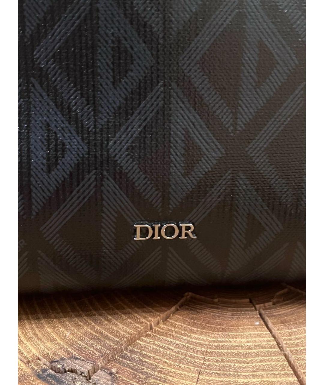 CHRISTIAN DIOR Антрацитовая сумка на плечо, фото 3