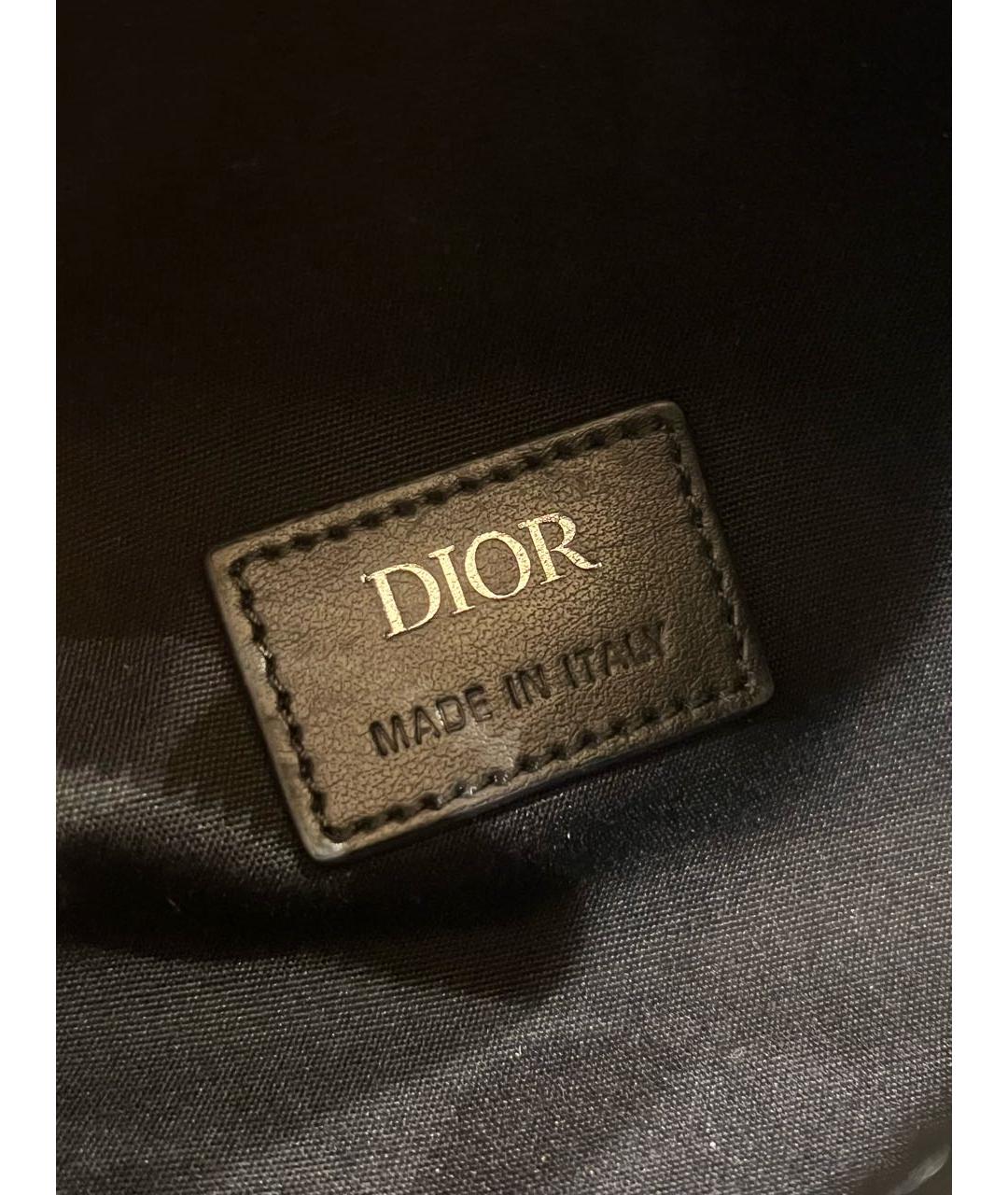 CHRISTIAN DIOR Антрацитовая сумка на плечо, фото 6