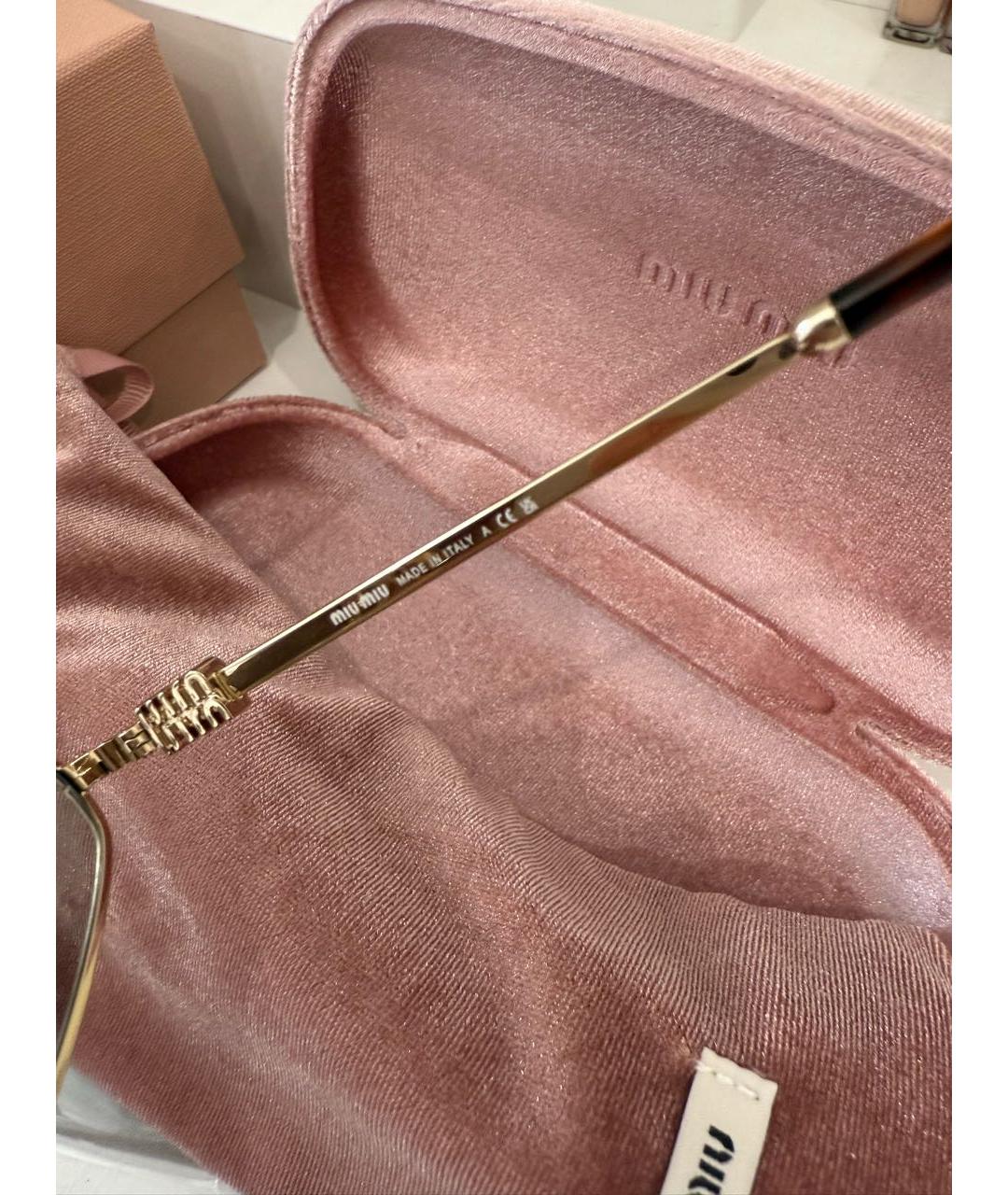 MIU MIU Серые металлические солнцезащитные очки, фото 5