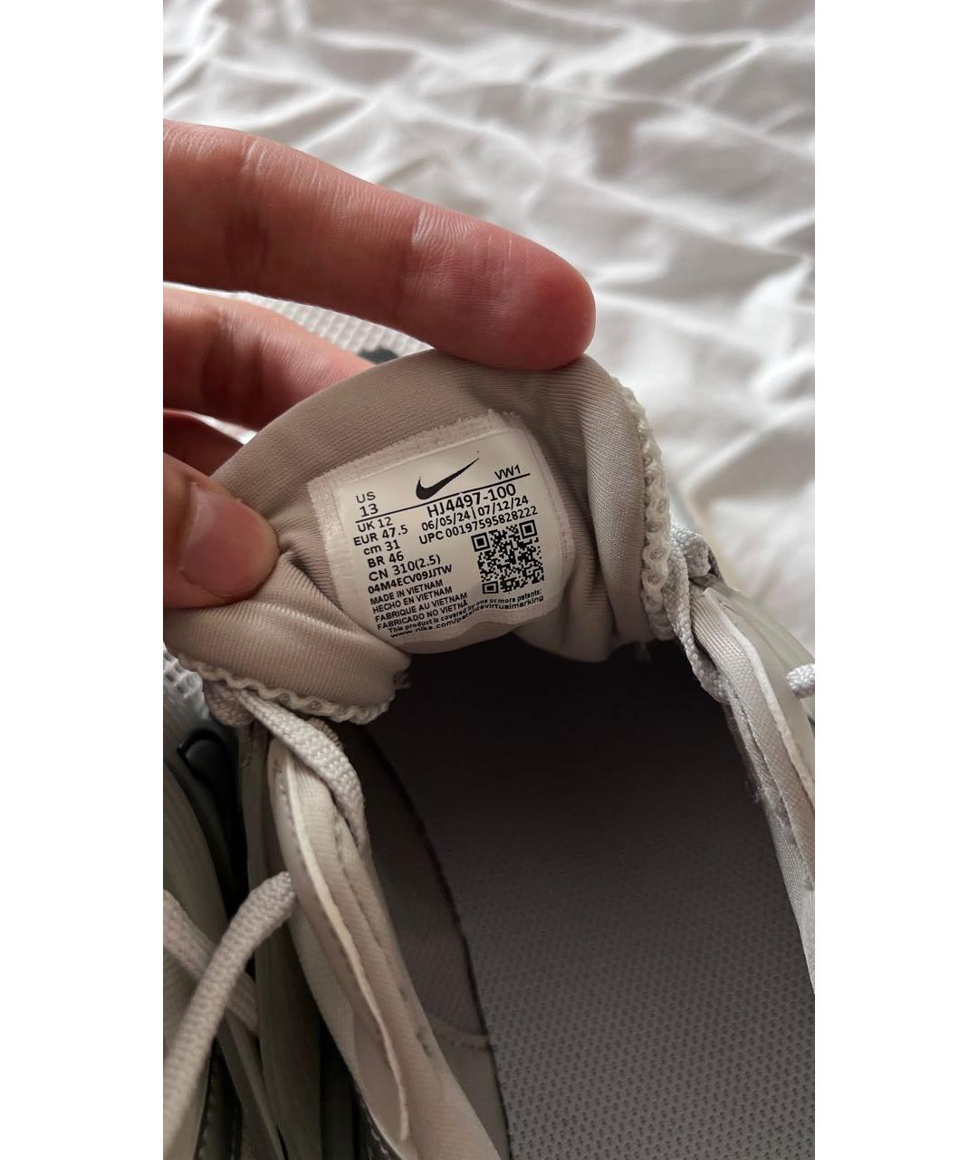 NIKE Бежевые синтетические низкие кроссовки / кеды, фото 8