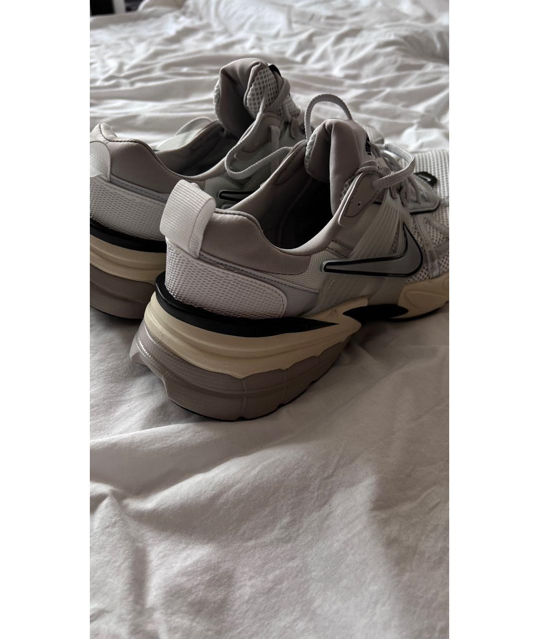 NIKE Бежевые синтетические низкие кроссовки / кеды, фото 4