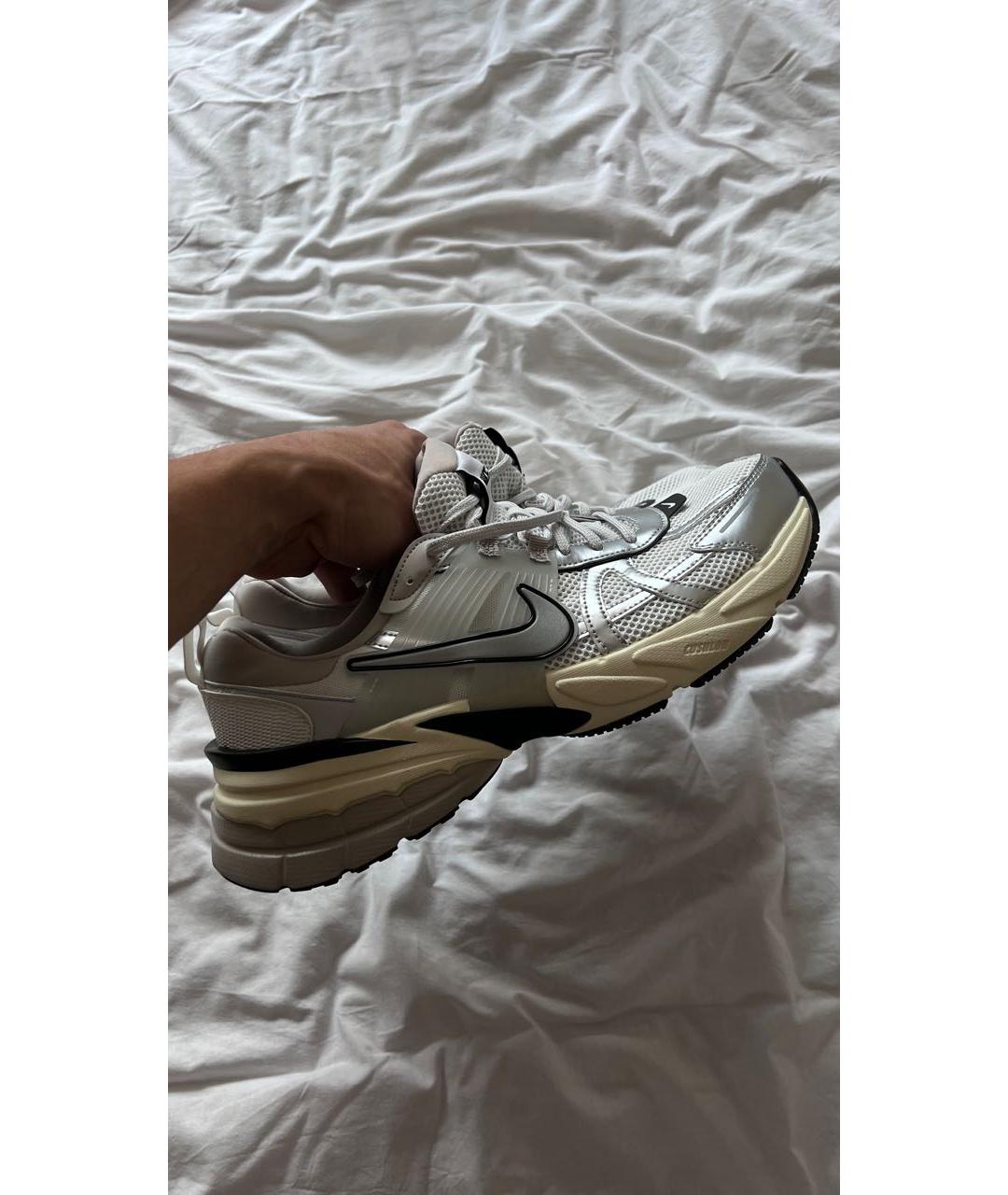 NIKE Бежевые синтетические низкие кроссовки / кеды, фото 9