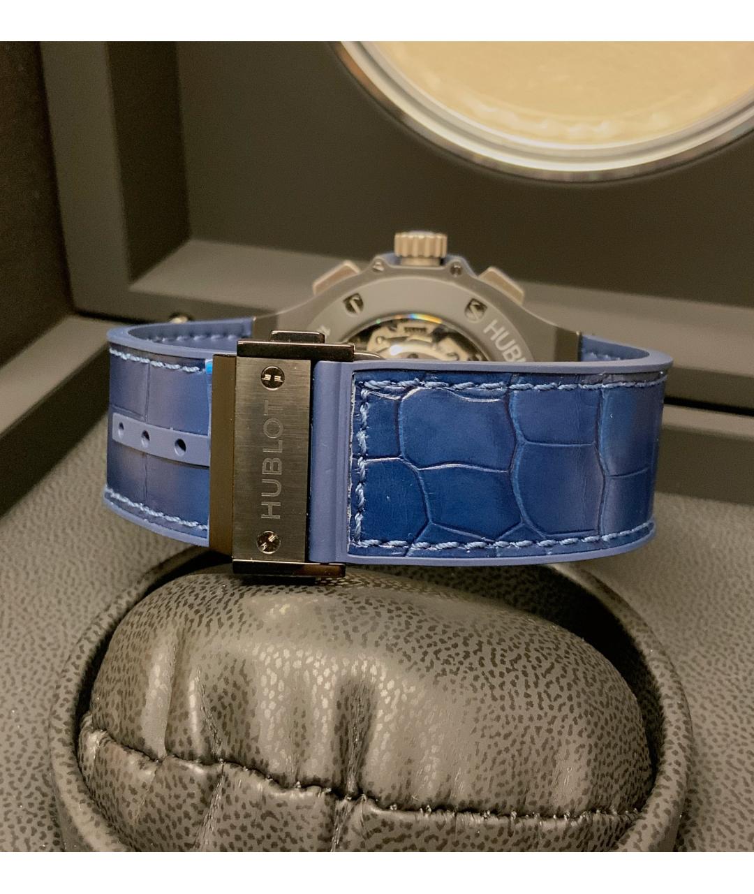 HUBLOT Синие керамические часы, фото 5