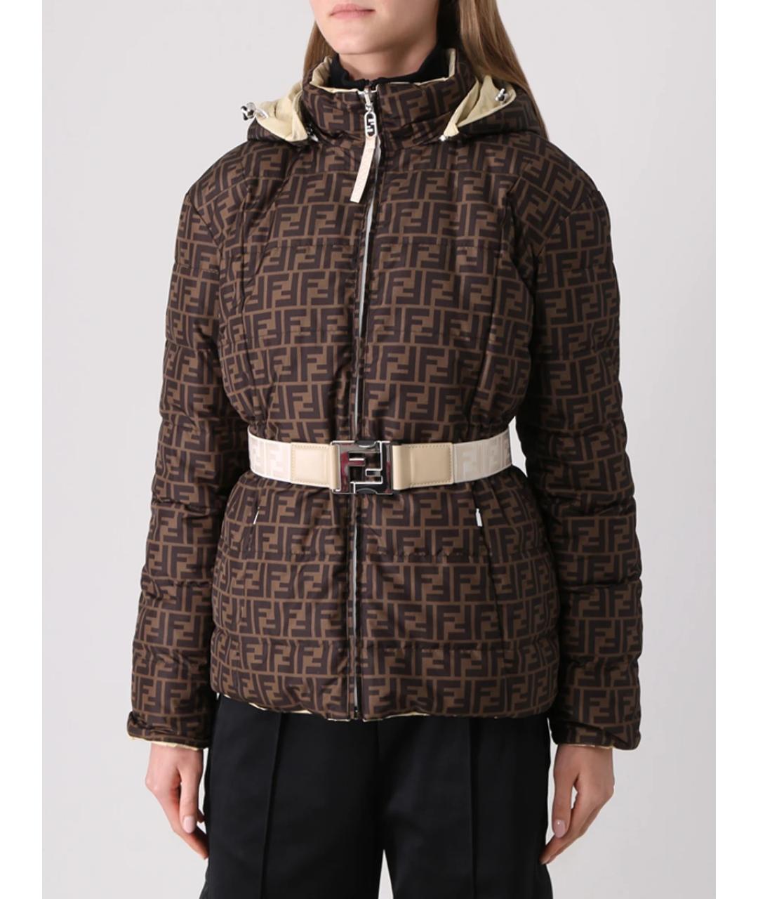 FENDI Коричневая куртка, фото 4