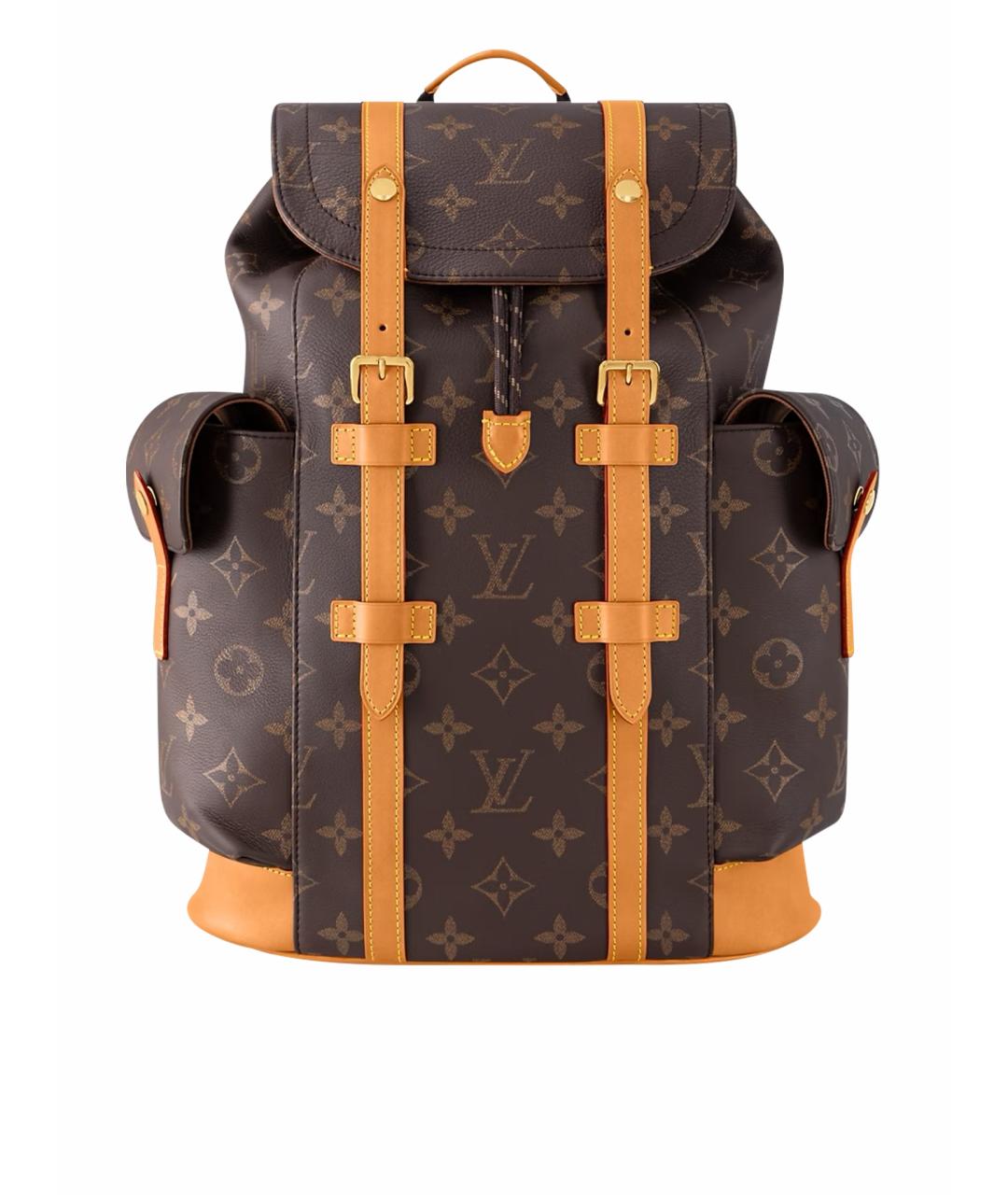 LOUIS VUITTON Коричневый кожаный рюкзак, фото 1