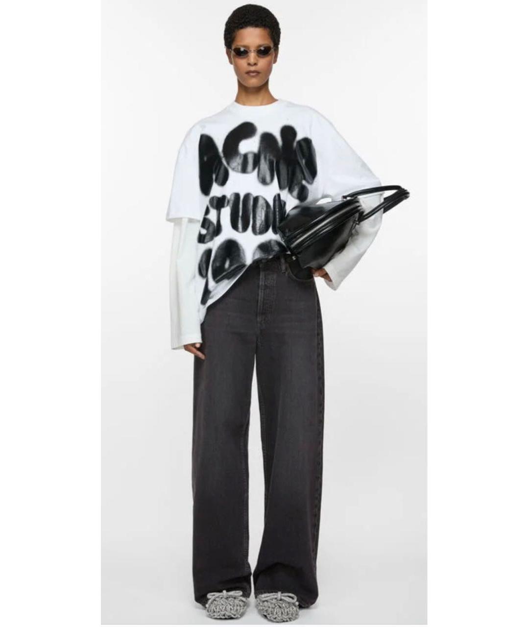 ACNE STUDIOS Черная кожаная сумка тоут, фото 8