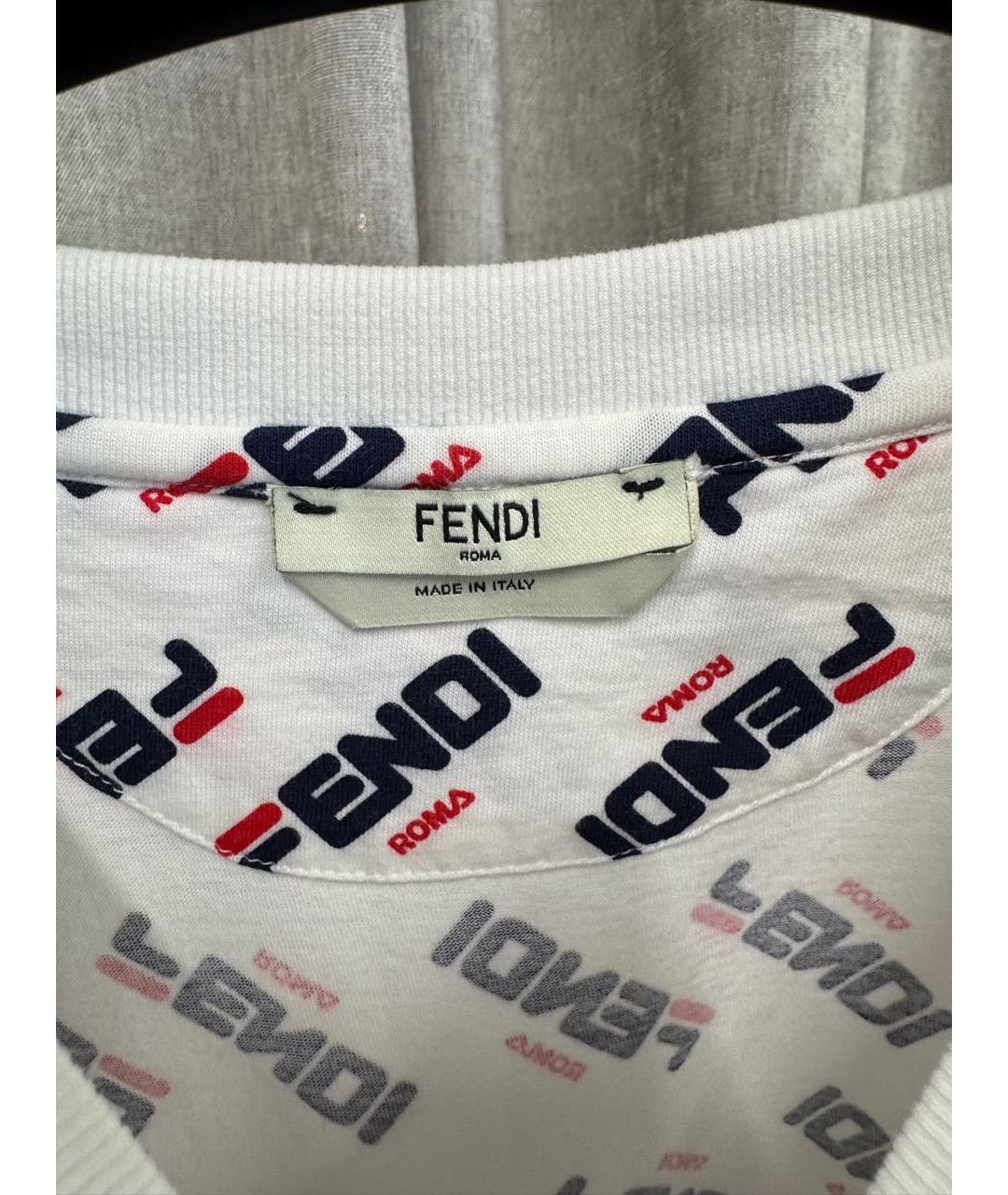 FENDI Черная кожаная футболка, фото 3