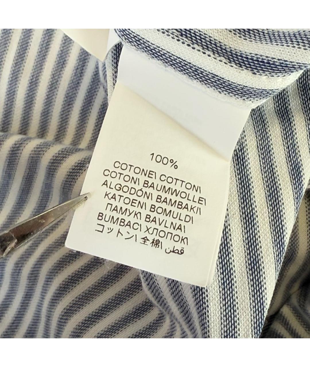 BRUNELLO CUCINELLI Серая хлопковая классическая рубашка, фото 4