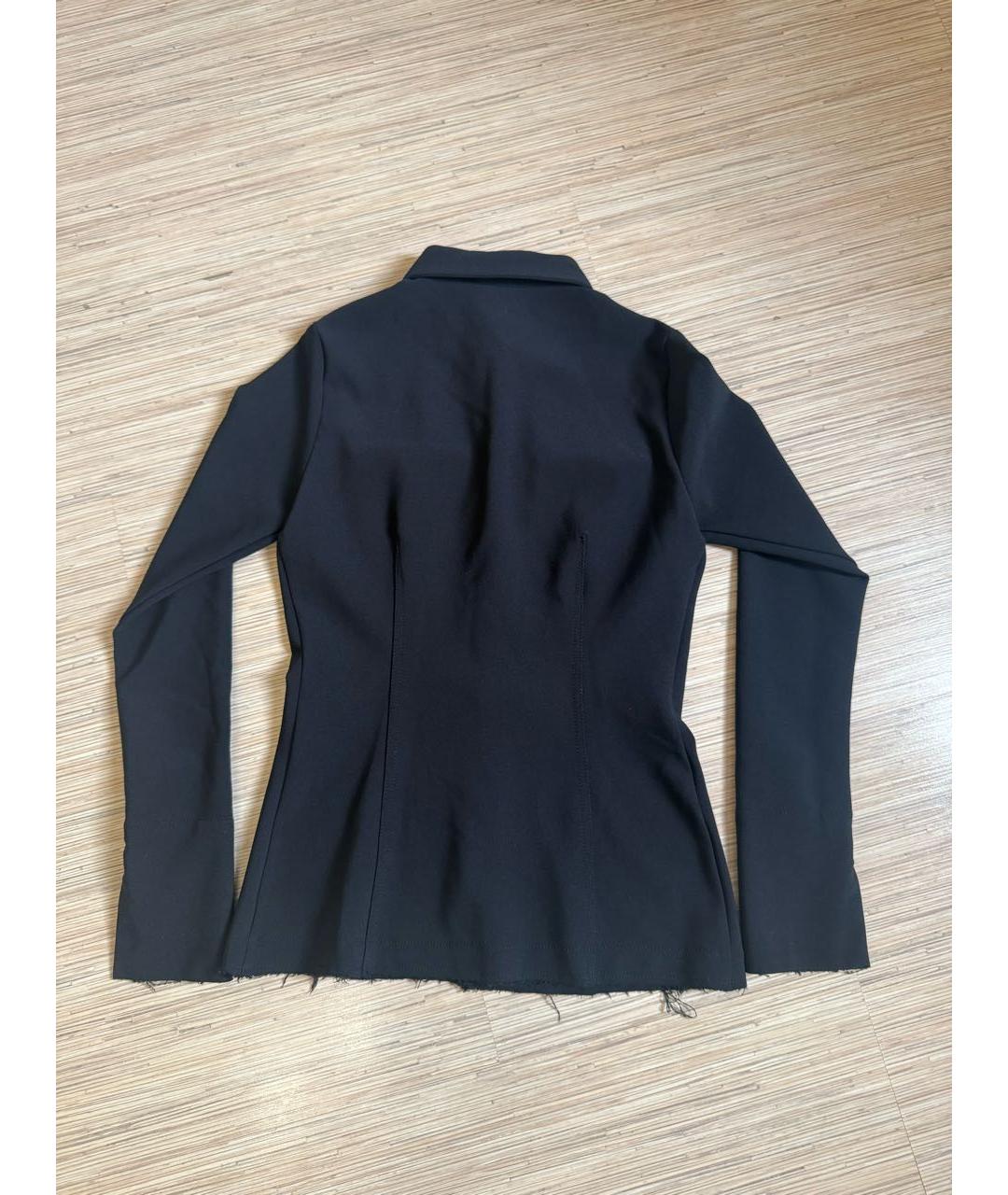 NO. 21 Черная полиэстеровая рубашка, фото 3