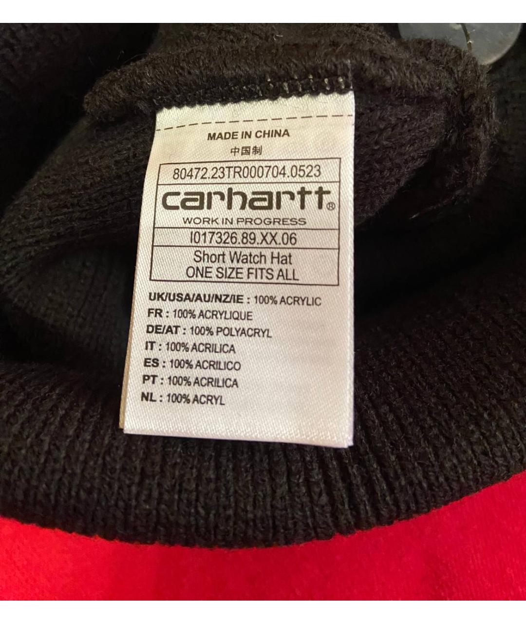 CARHARTT WIP Черная шапка, фото 5