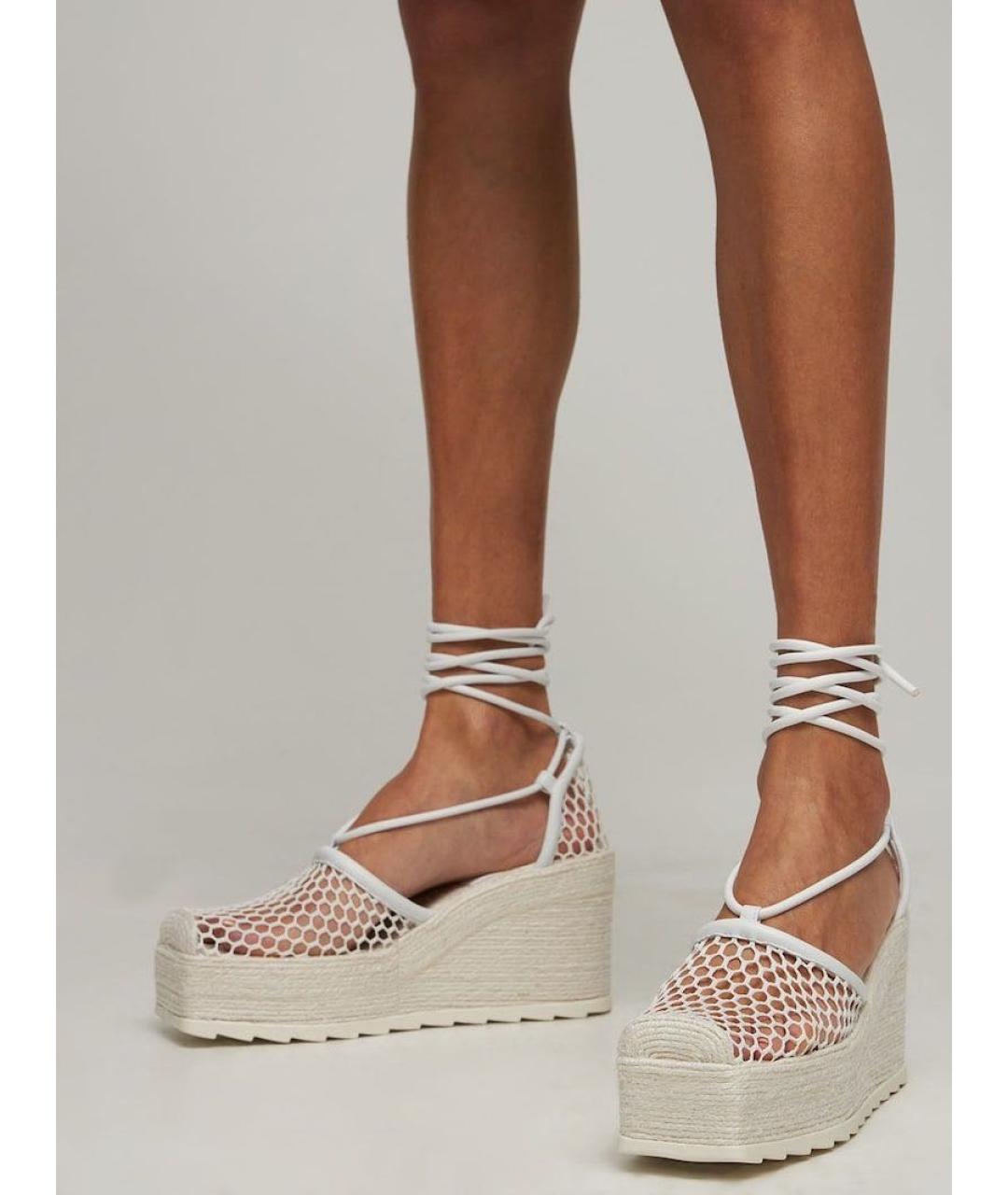 BOTTEGA VENETA Белые сабо, фото 4
