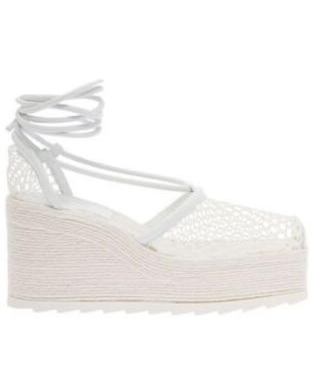 BOTTEGA VENETA Белые сабо, фото 6