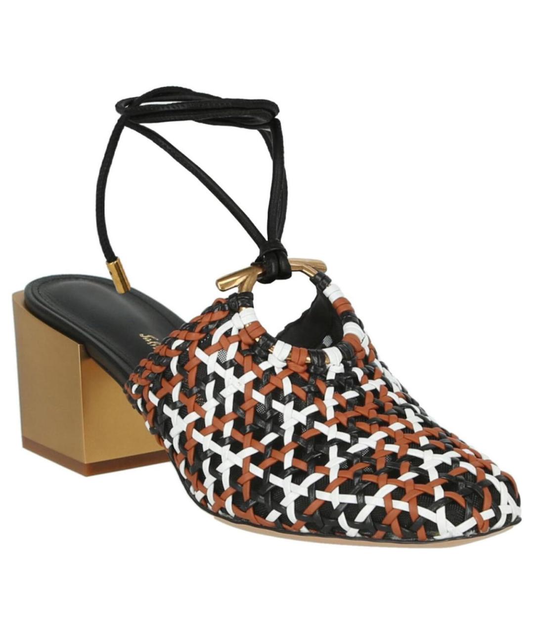 FERRAGAMO Мульти кожаные мюли, фото 7