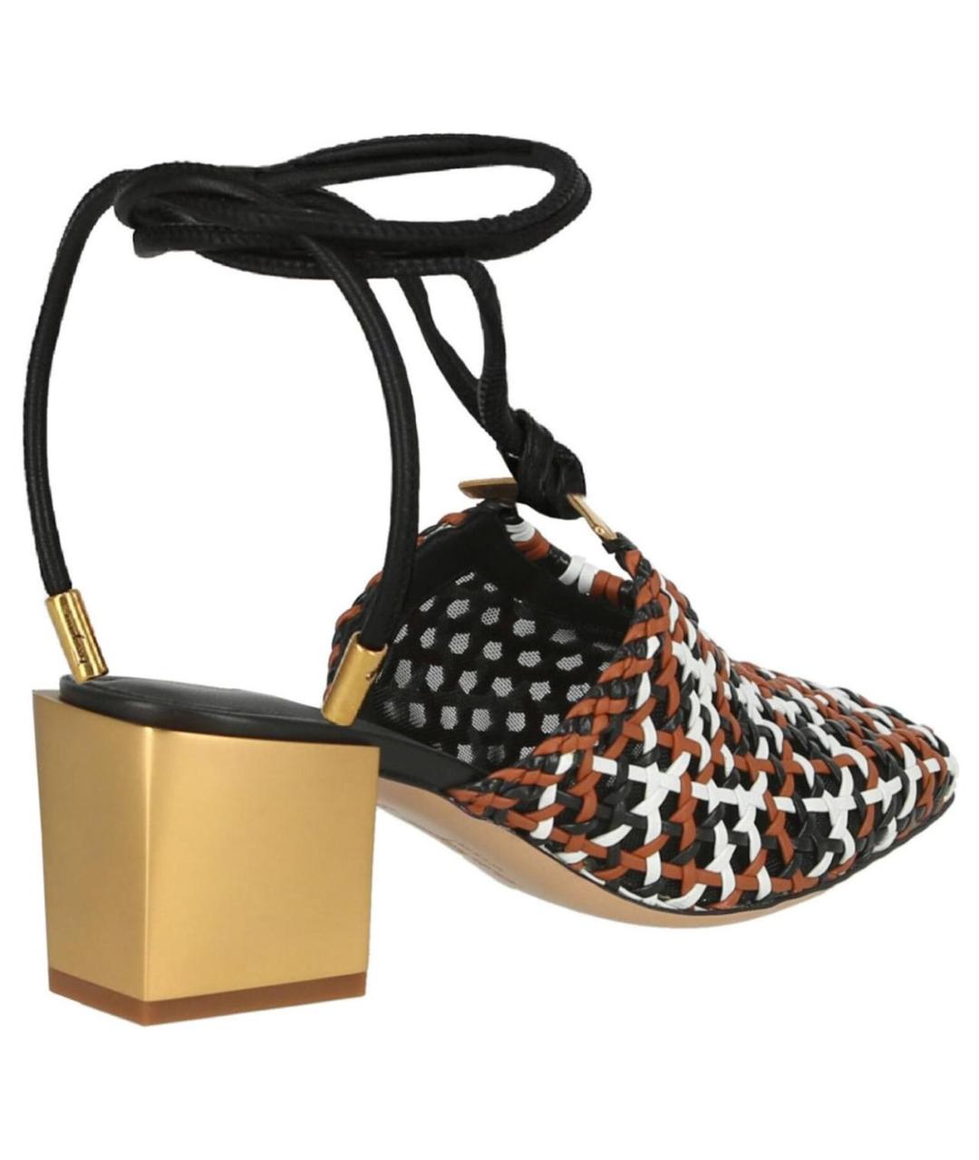 FERRAGAMO Мульти кожаные мюли, фото 6