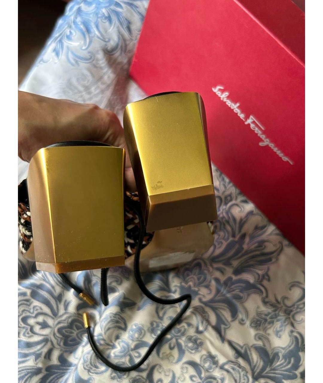FERRAGAMO Мульти кожаные мюли, фото 5