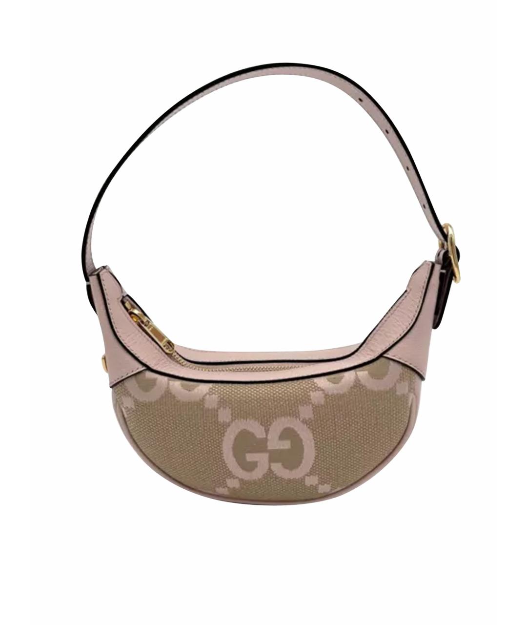 GUCCI Розовая кожаная сумка через плечо, фото 1