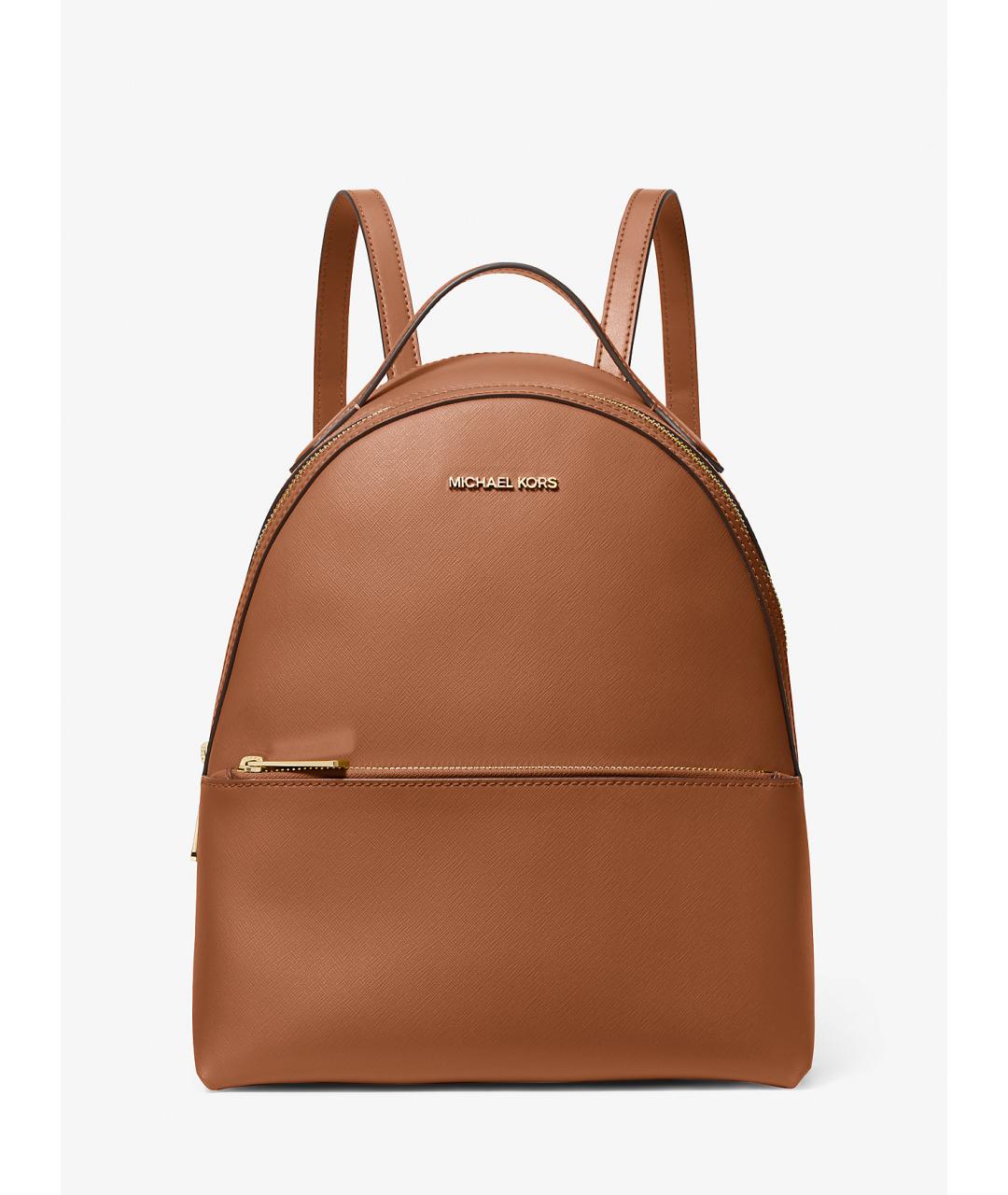 MICHAEL KORS Коричневый рюкзак из искусственной кожи, фото 8