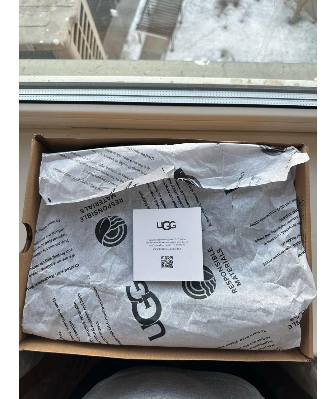 UGG AUSTRALIA Черные замшевые сапоги, фото 7